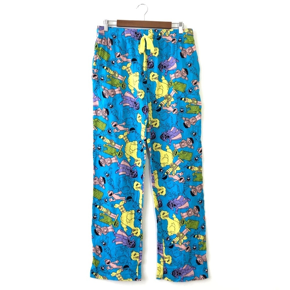Sesame Street Women’s Bright Blue Pajama Pants M
